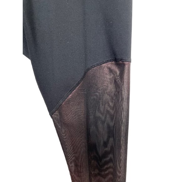 90 Degree by Reflex Yoga Pants Tights Crop S Black,  See-Through From Mid Thigh - Picture 15 of 17